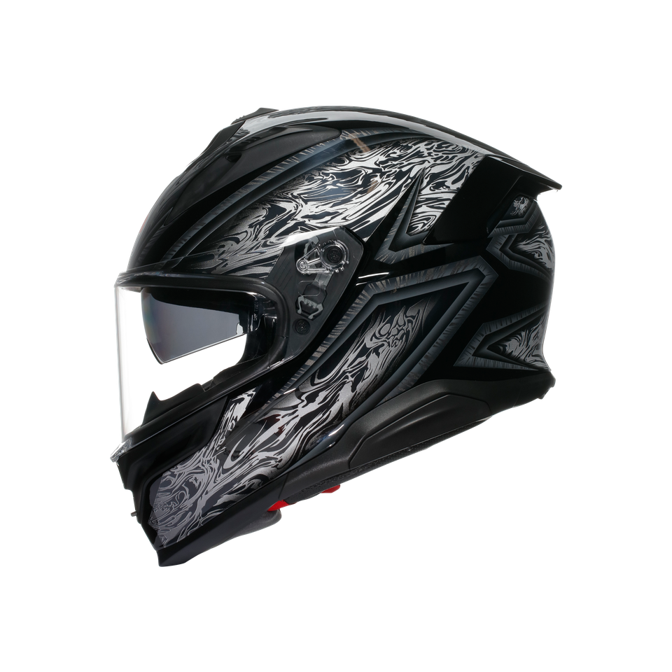 K7 AGV E2206 MPLK - DAMASCUS BLACK/SILVER
