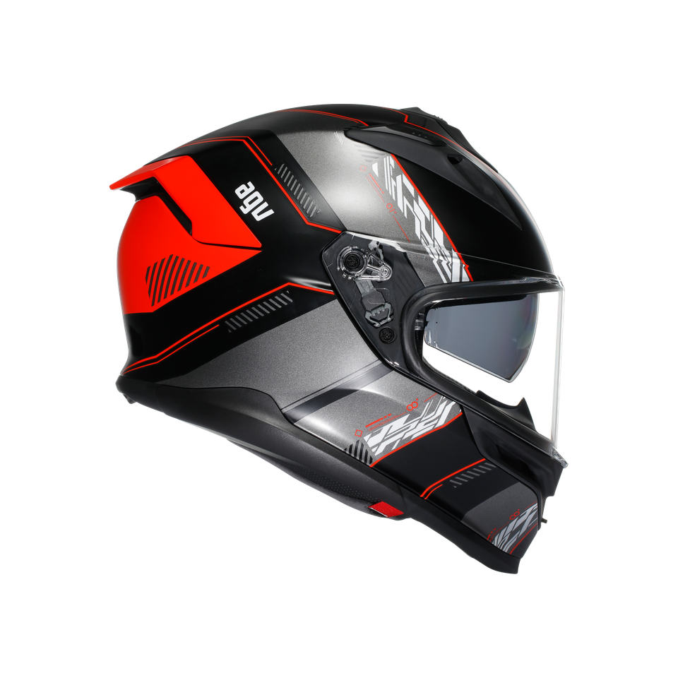 K7 AGV E2206 MPLK - KYBER MATT BLACK/RED
