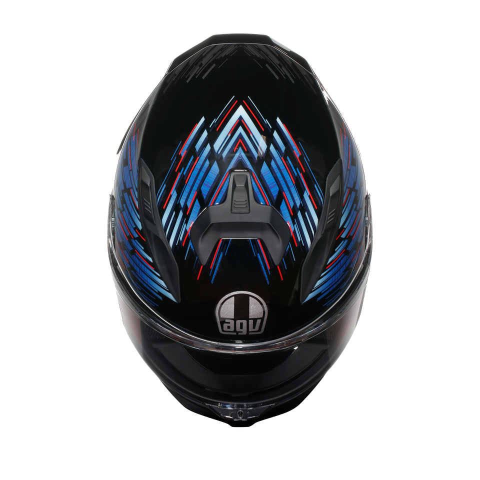K7 AGV E2206 MPLK - GENISYS MATT BLACK/BLUE/GREY