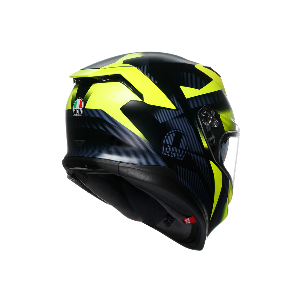 K7 AGV E2206 MPLK - GLIMPSE MATT BLACK/YELLOW FLUO