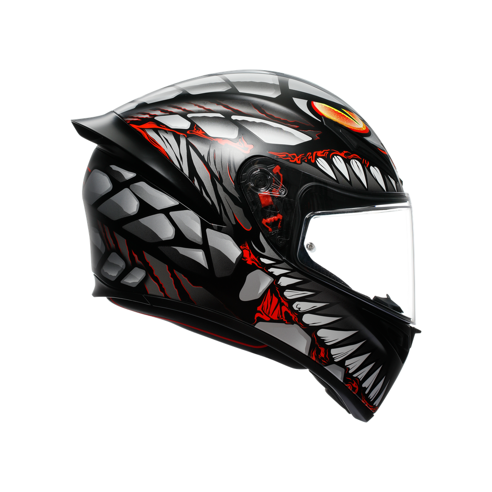 K1 S E2206 - LYZARD MATT BLACK/GREY/RED