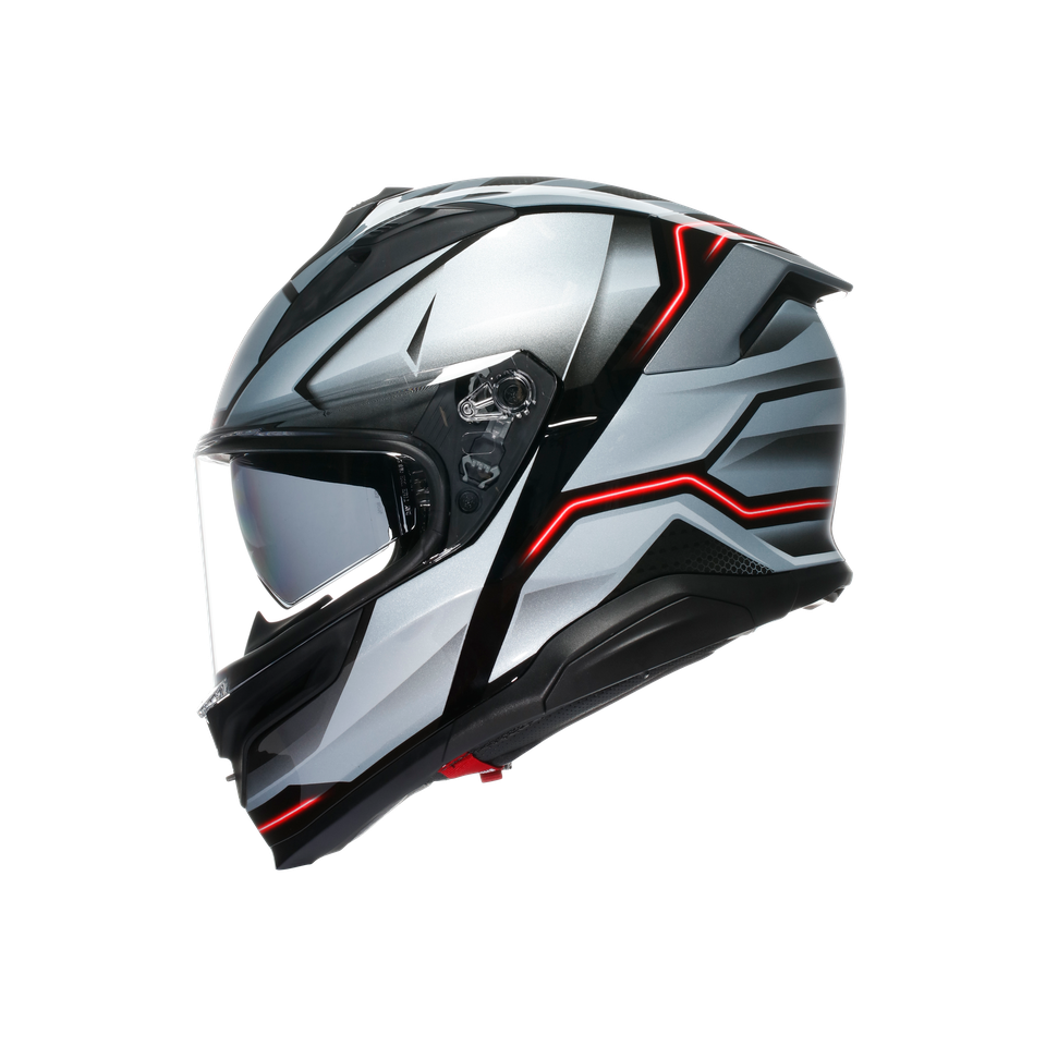 K7 AGV E2206 MPLK - JAEGER BLACK/SILVER