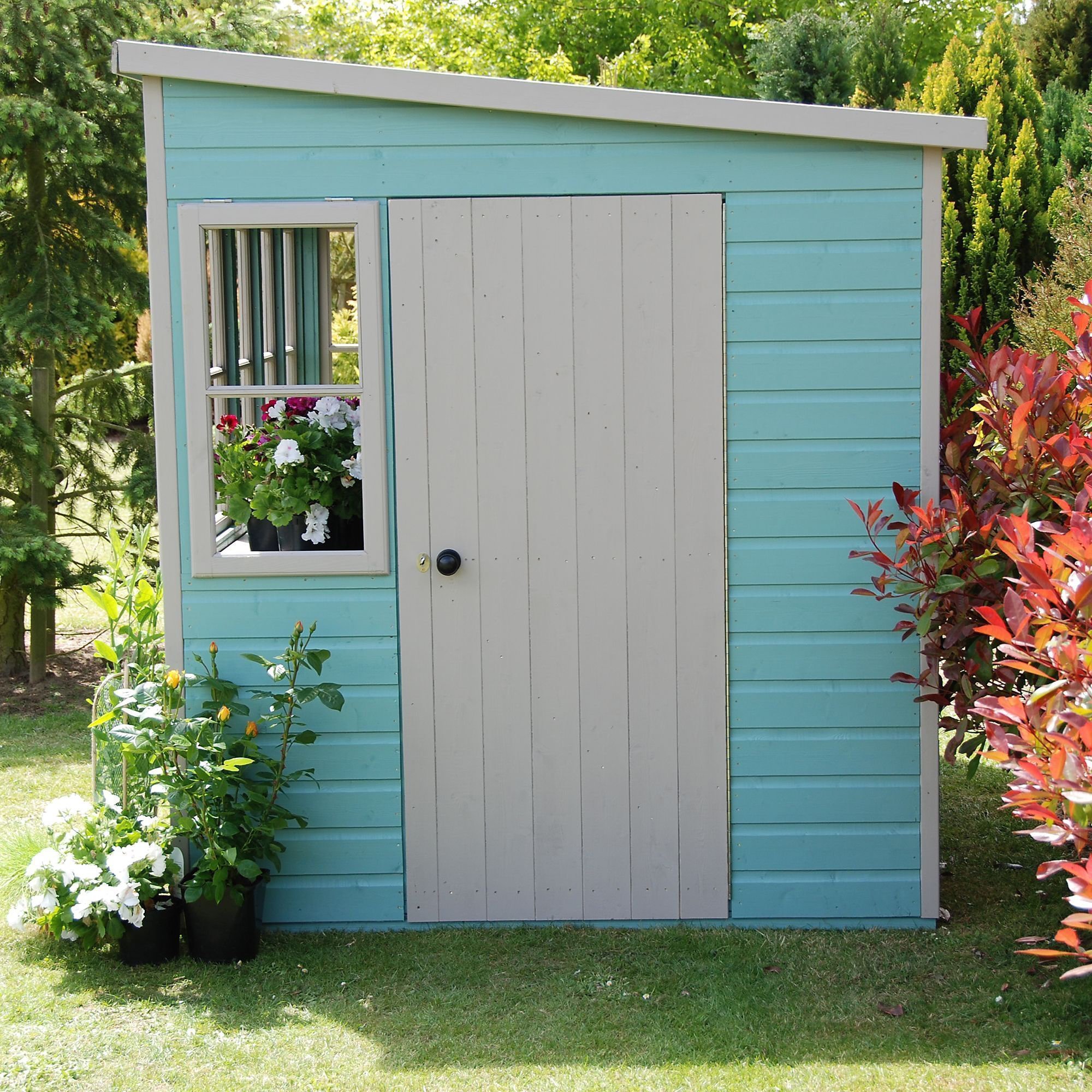 🔥Limited Time Discount🔥10' x 10' Sun Pent Wooden Garden Potting Shed