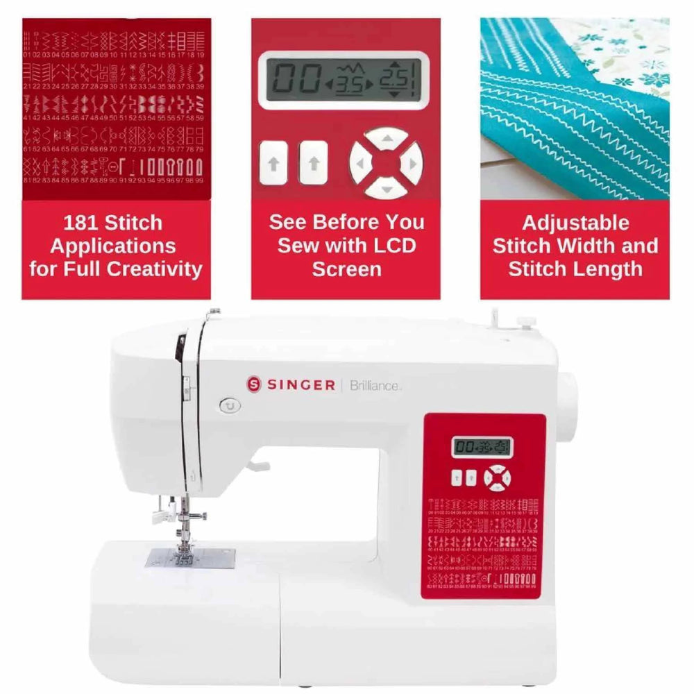 SINGER® 62C Brilliance™ Plus Sewing Machine with Extension Table