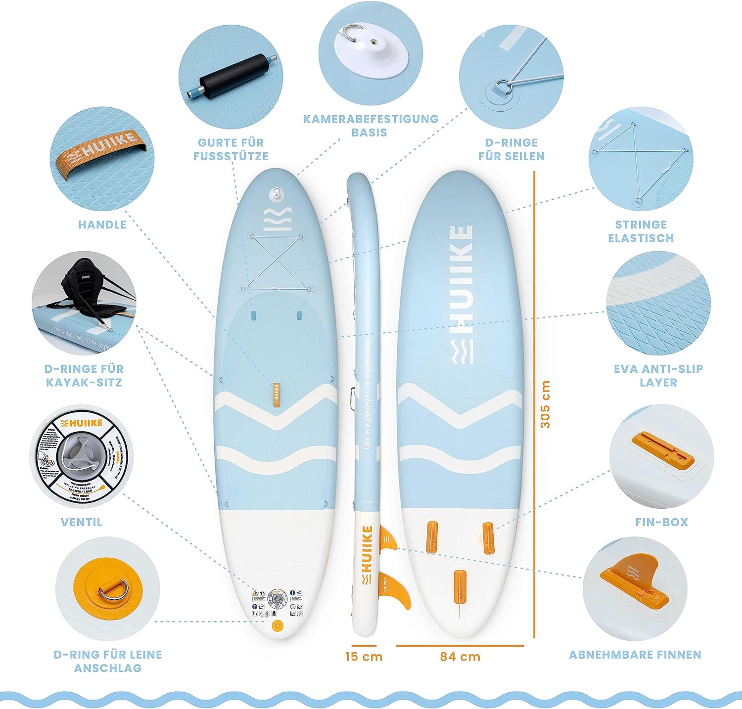 Stand Up Paddling Board High Quality Accessories - HUIIKE