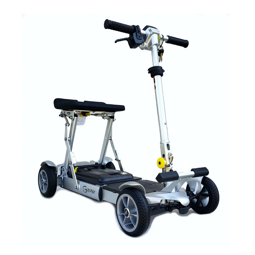 EV Rider Gypsy Q2 Ultralight Collapsible 4-Wheel Mobility Scooter - Airline Travel Scooter