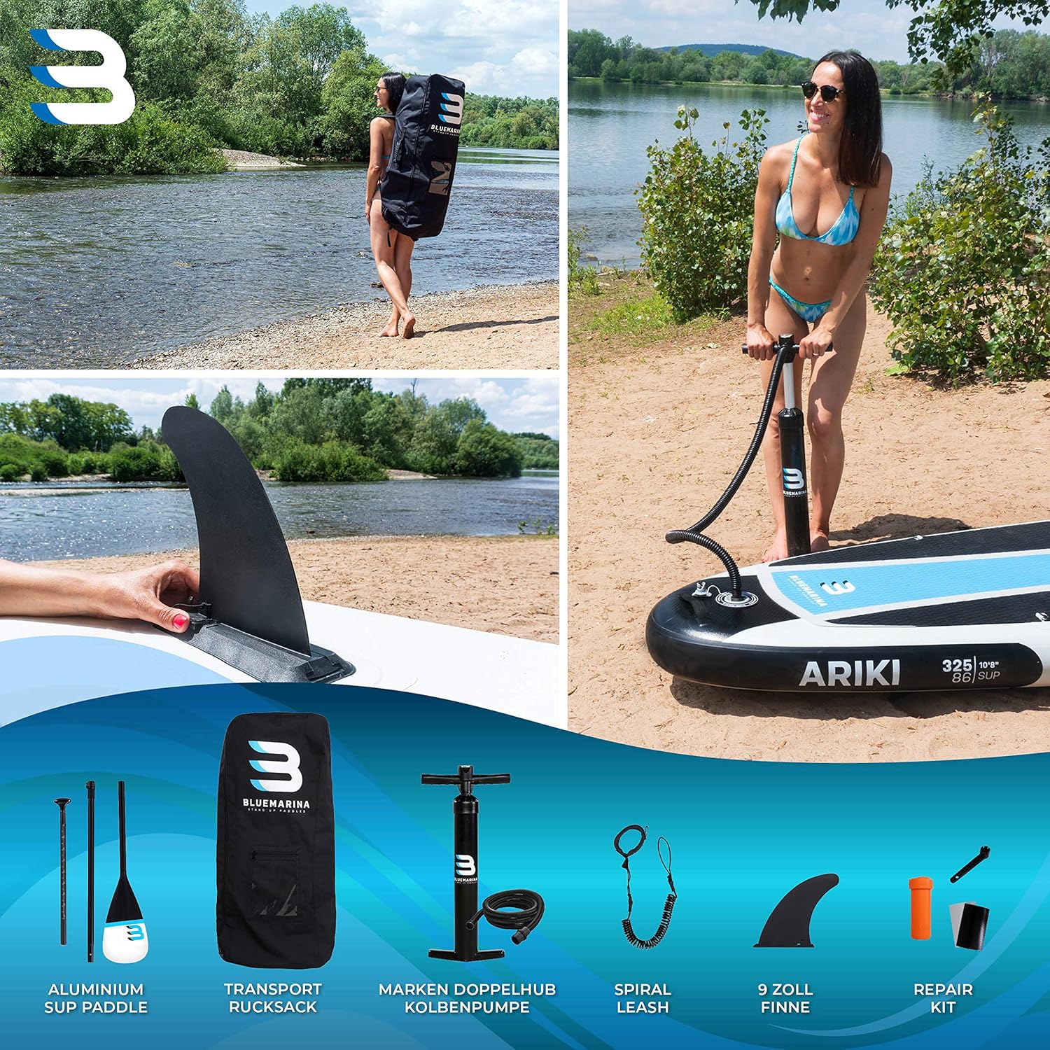 Bluemarina Ariki Stand Up Paddle Board Inflatable