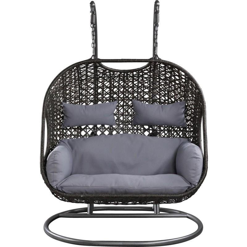 2025 Patio Wicker Swing Chair With Stand Rain Cover Included