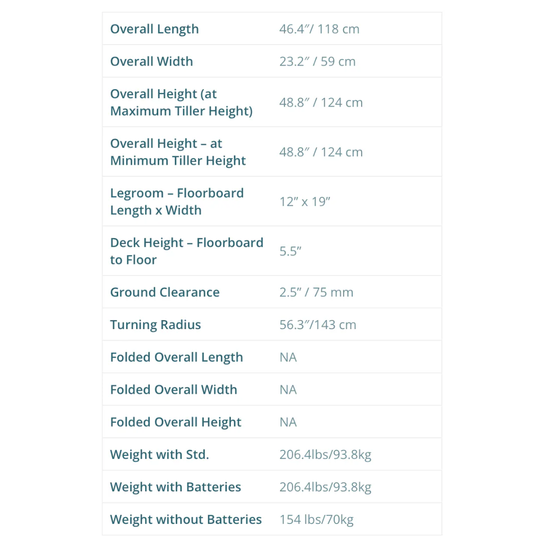 EV Rider CityRider Electric 4 Wheel Scooter with XL Captains Seat