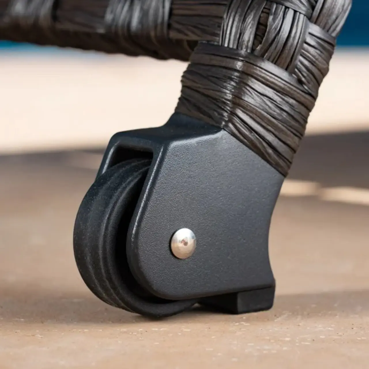 🔥Today only🔥Seagrass Woven Chaise Lounge with Wheels, 2-pack（Free cushion included）