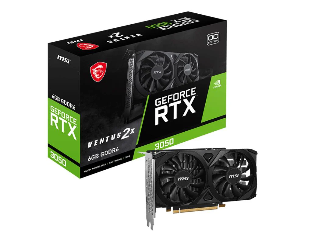 MSI RTX 3050 6GB VENTUS 2E E OC GDDR6