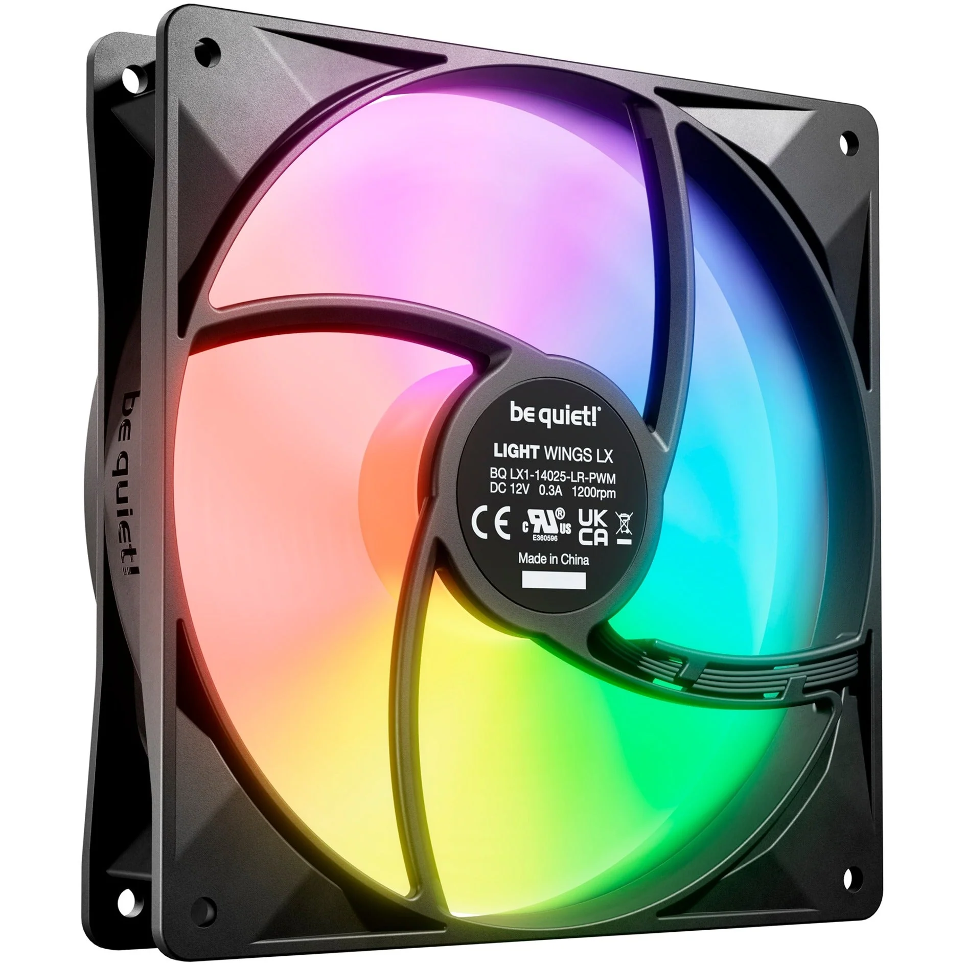 be quiet! Light Wings LX PWM 140 mm. case fan (black)