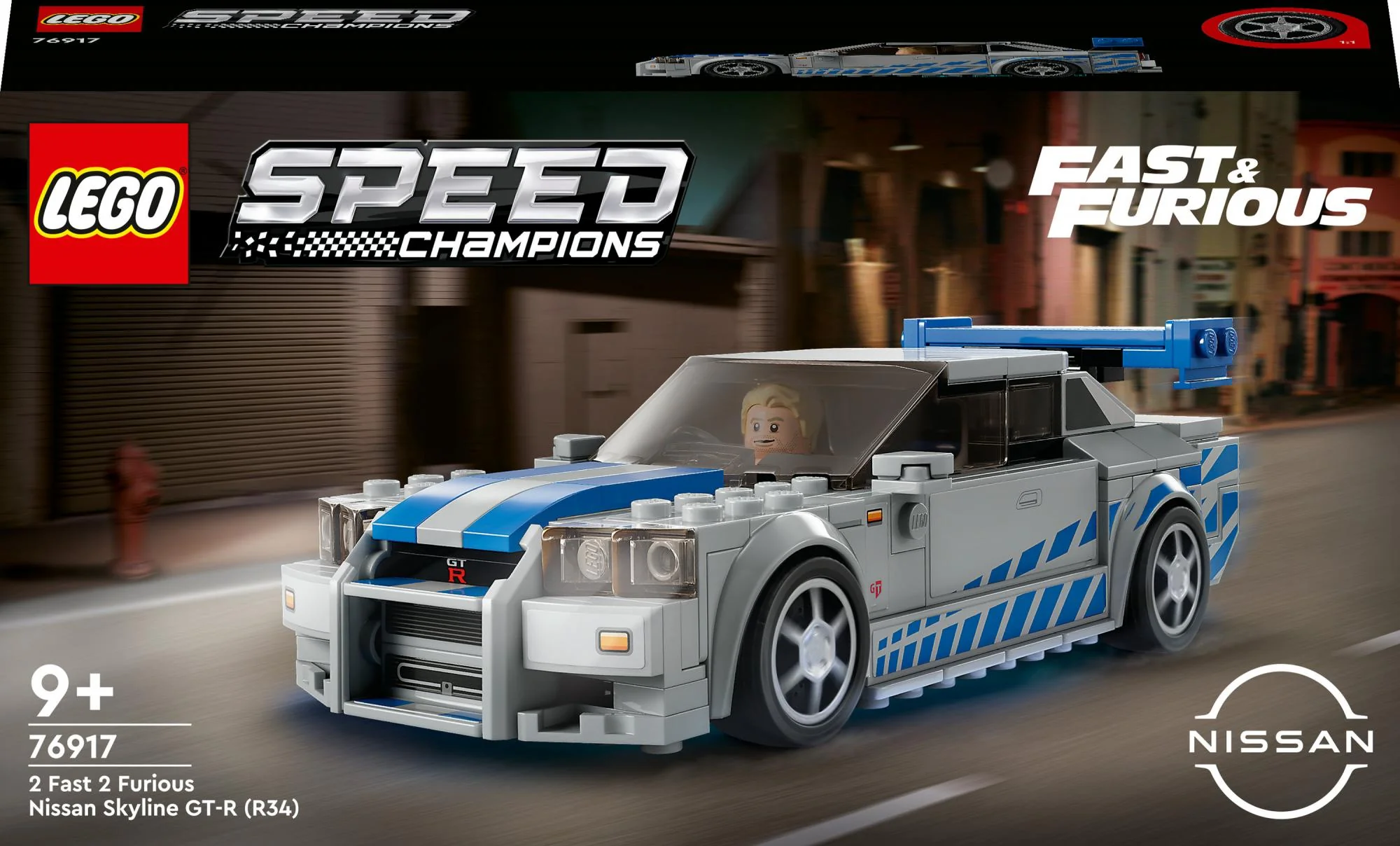 LEGO Speed Champions - 2 Fast 2 Furious Nissan Skyline GT-R R34 (76917)