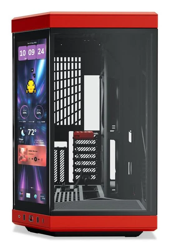 HYTE Y70 TOUCH INFINITE CASE. 14.9 [BLACK CHERRY]