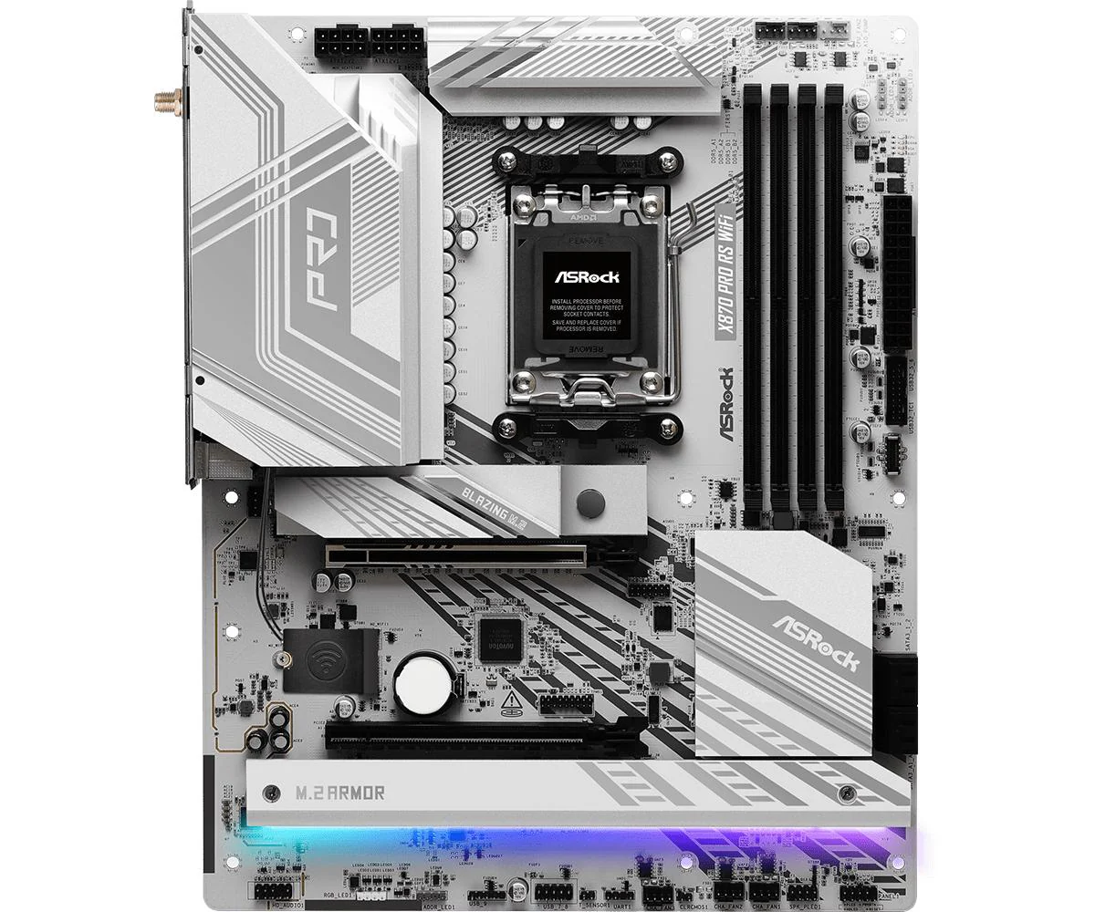 ASRock X870 PRO RS WiFi Motherboard ATX AM5 Socket DDR5