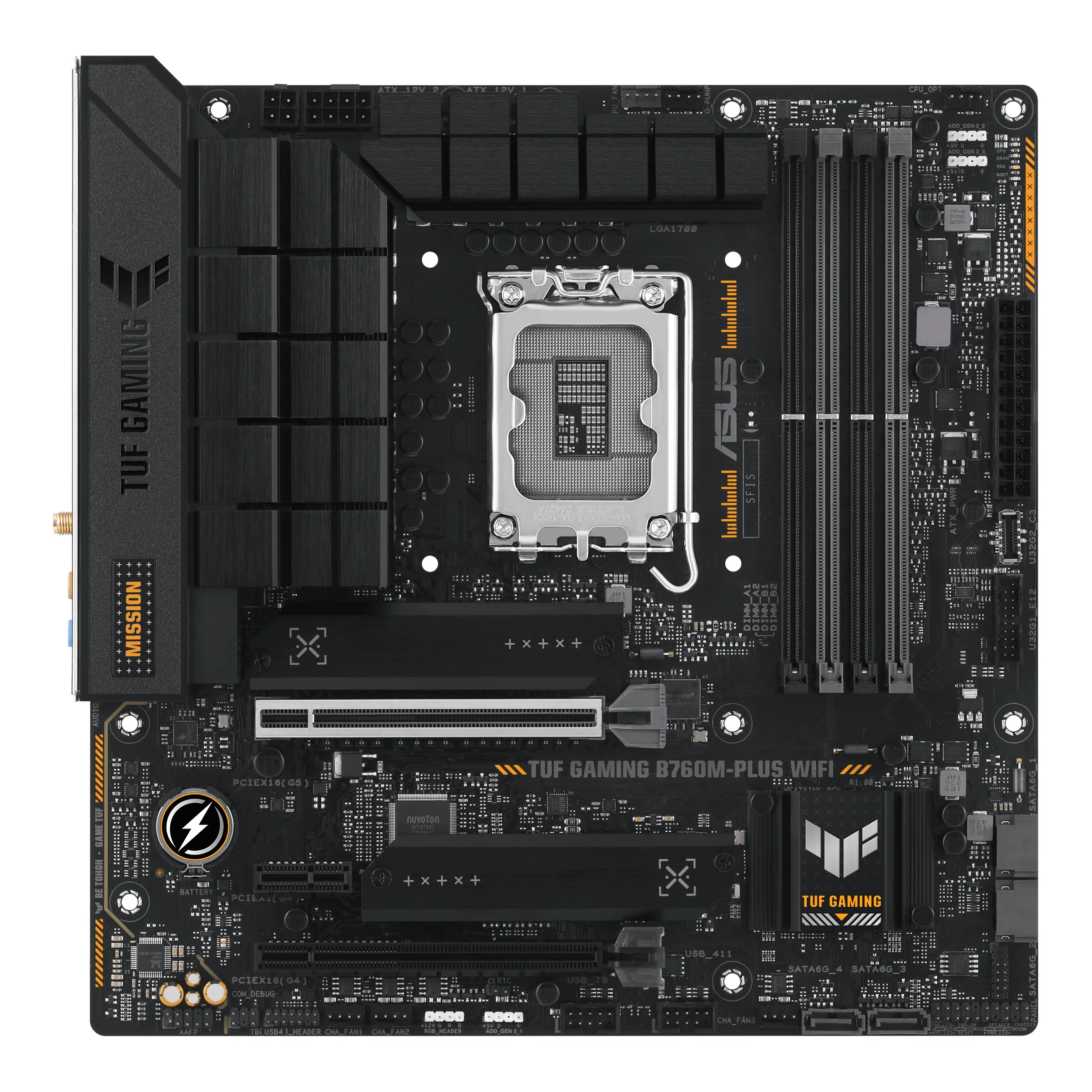 ASUS TUF GAMING B760M-PLUS WIFI (mATX. B760. LGA 1700. DDR5)