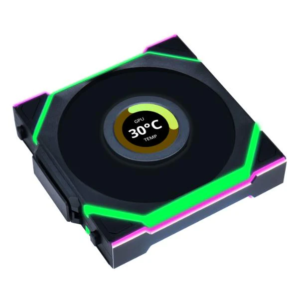 Lian Li UNI FAN SL Wireless LCD. 3 pak. Sort - 120mm