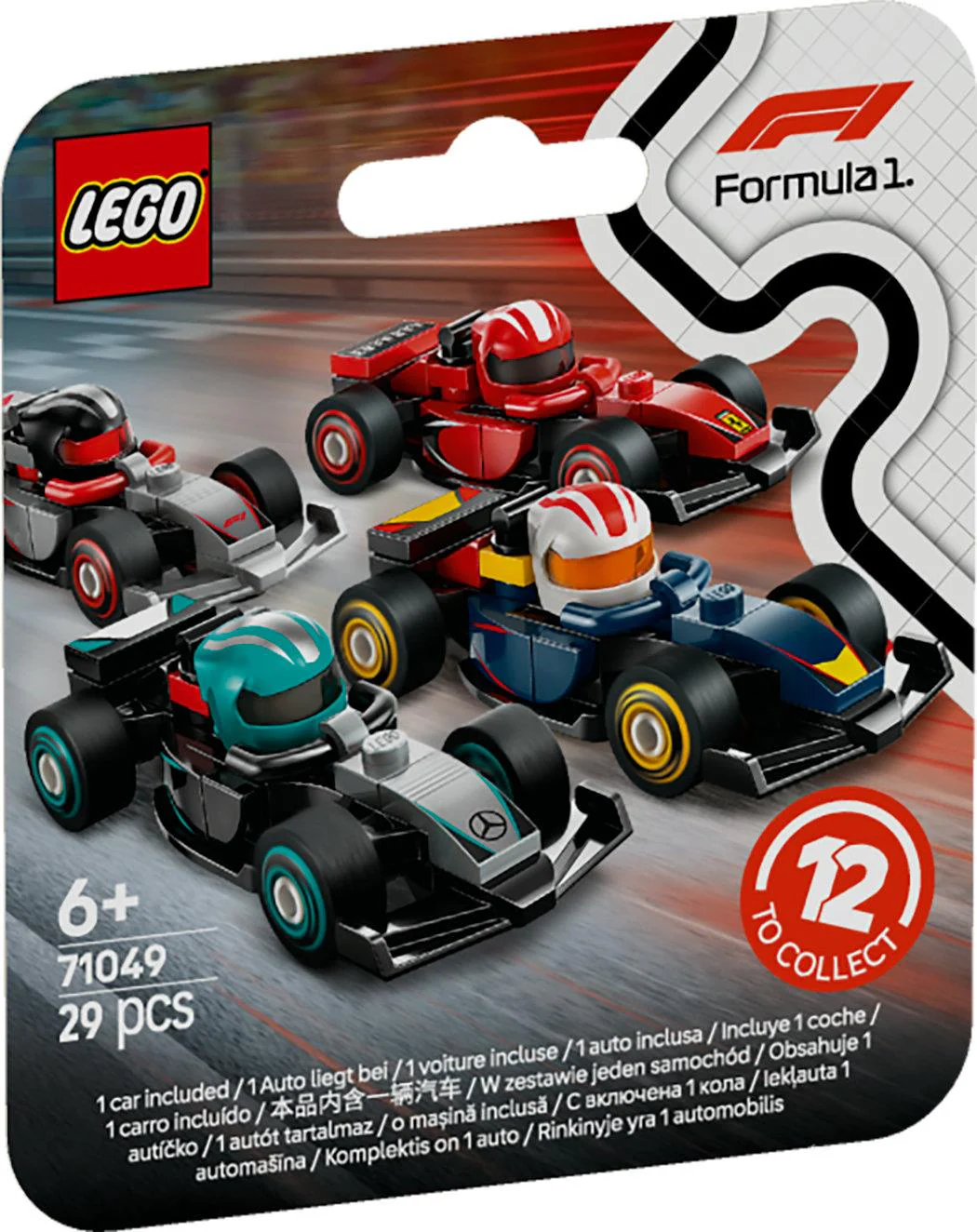 LEGO Minifigures – F1 Biler 36 stk. Boks