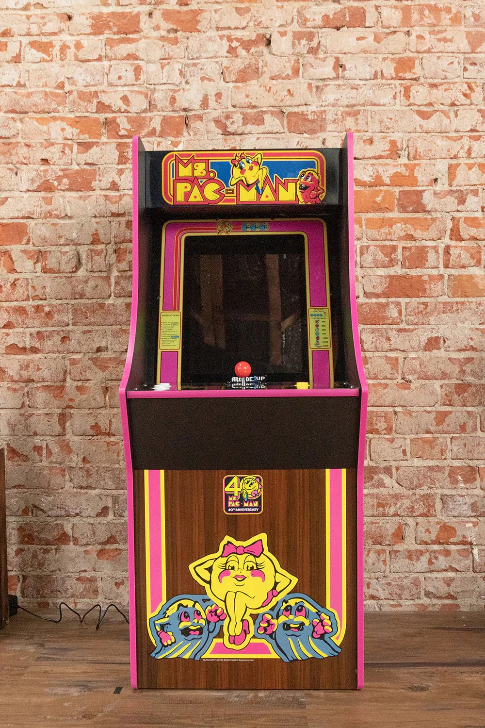 ARCADE 1 Up Ms. Pac-Man 40th Anniversary Arcade Machine