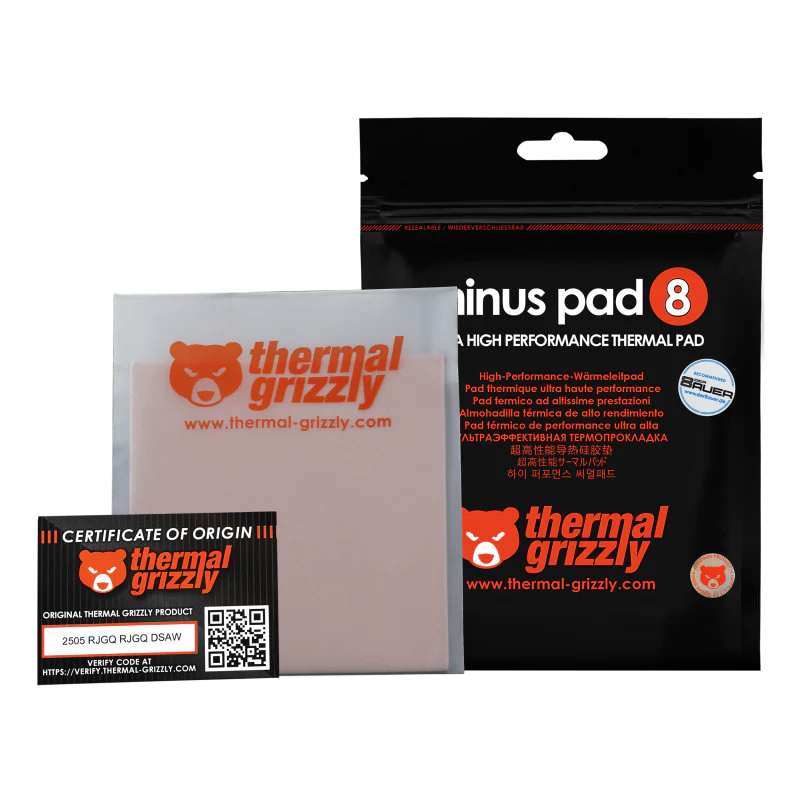 Thermal Grizzly Minus Pad 8 - 100x 100x 1.0 mm