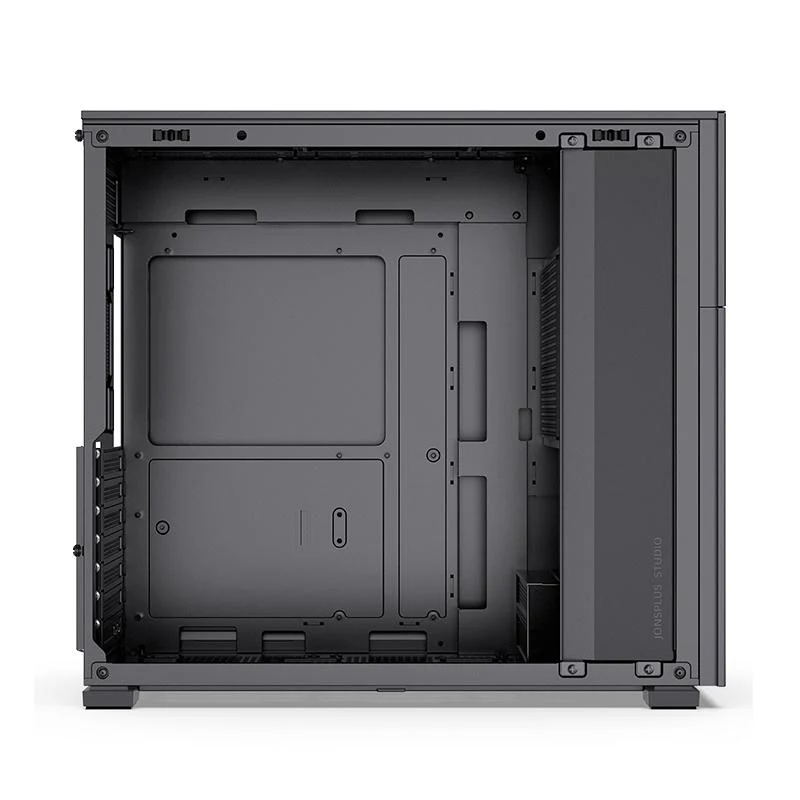 Jonsbo D41 Screen ATX Case. Tempered Glass - Sort
