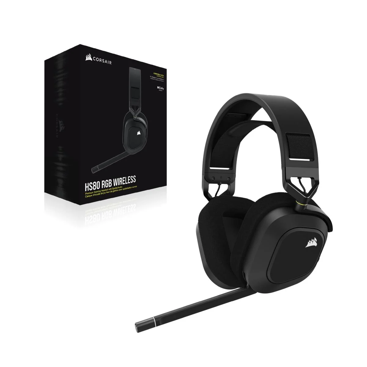 Corsair Gaming HS80 RGB WIRELESS Carbon