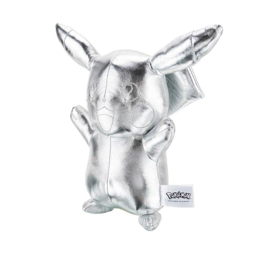 Pokemon - 30 cm Teddybär 25 Jahre Jubiläum - Silber Pikachu