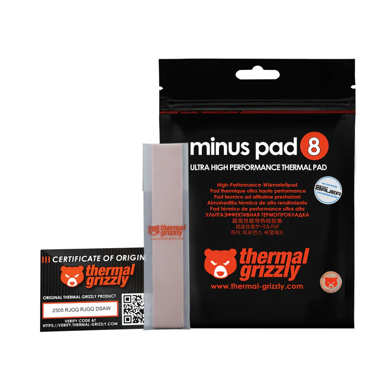 Thermal Grizzly Minus Pad 8 - 20x 120x 0.5 mm - 2 Pak