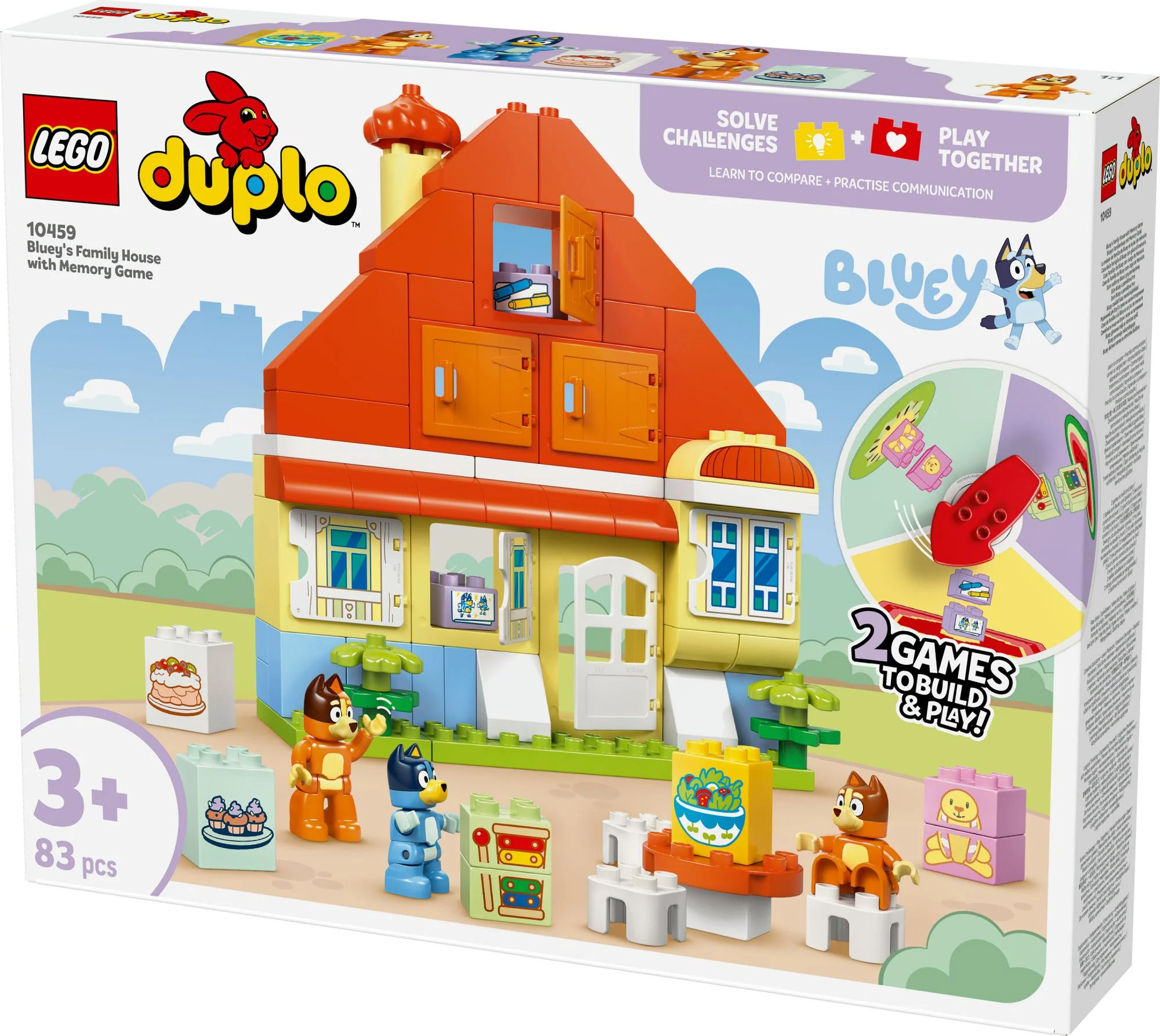 LEGO DUPLO Bluey – Blueys Familiehus med Hukommelsesspil