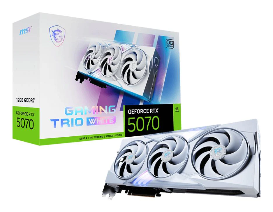 MSI GeForce RTX 5070 12G GAMING TRIO OC WHITE