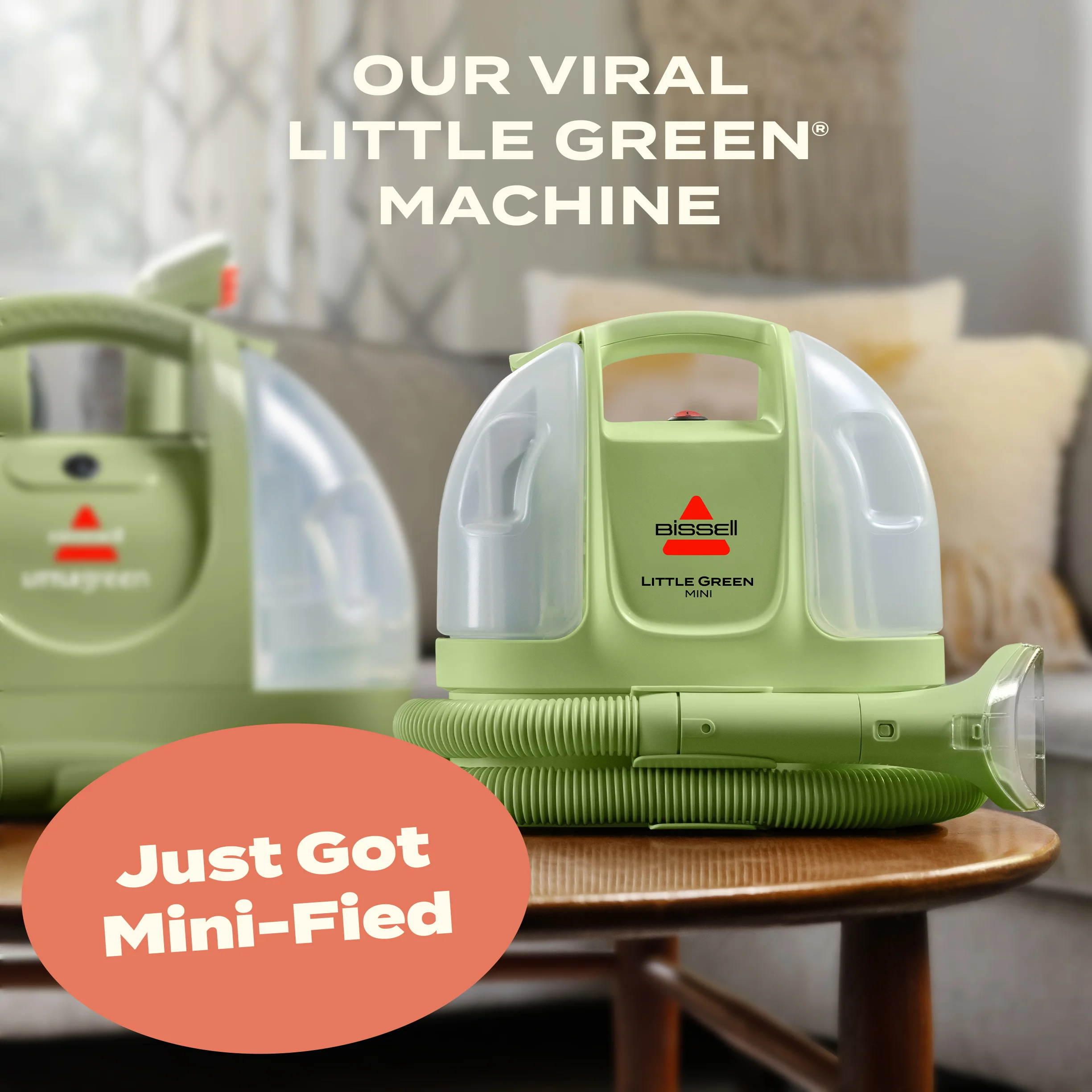 BISSELL Little Green Mini Portable and Upholstery Deep Cleaner, Car/Auto Detailer with 4