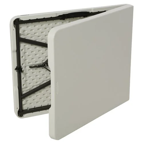 Lifetime 5 Foot Fold-in-Half Table, Indoor/Outdoor Essential, White Granite (80513)