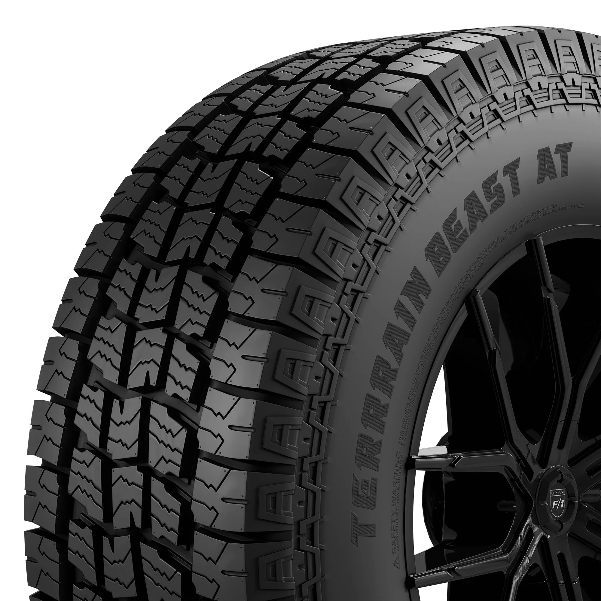 Lexani Terrain Beast AT LT265/70R16 E/10PLY BSW Fits: 2000-06 Toyota Tundra SR5, 2001-04 Ford F-150 Lariat