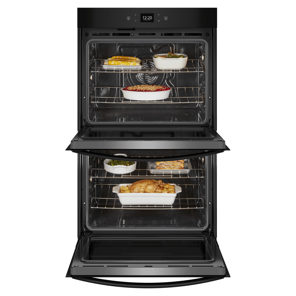 Whirlpool 30 Inch Double Thermal Self Clean Oven WOED5030LB