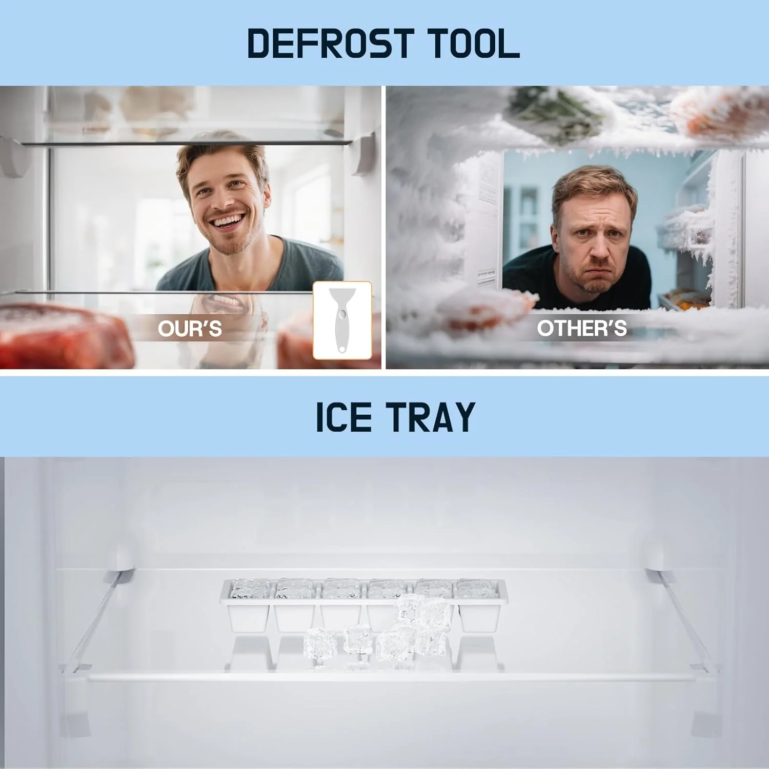 Upstreman 7.0 Cu.Ft Upright Freezer Convertible Fridge/Freezer, Garage Ready Deep Freezer with Reversible Door, UP70 White