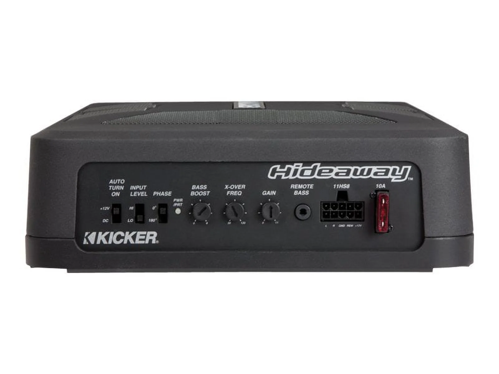 Kicker Wireless Compact Powered Car Subwoofer, Black, 8