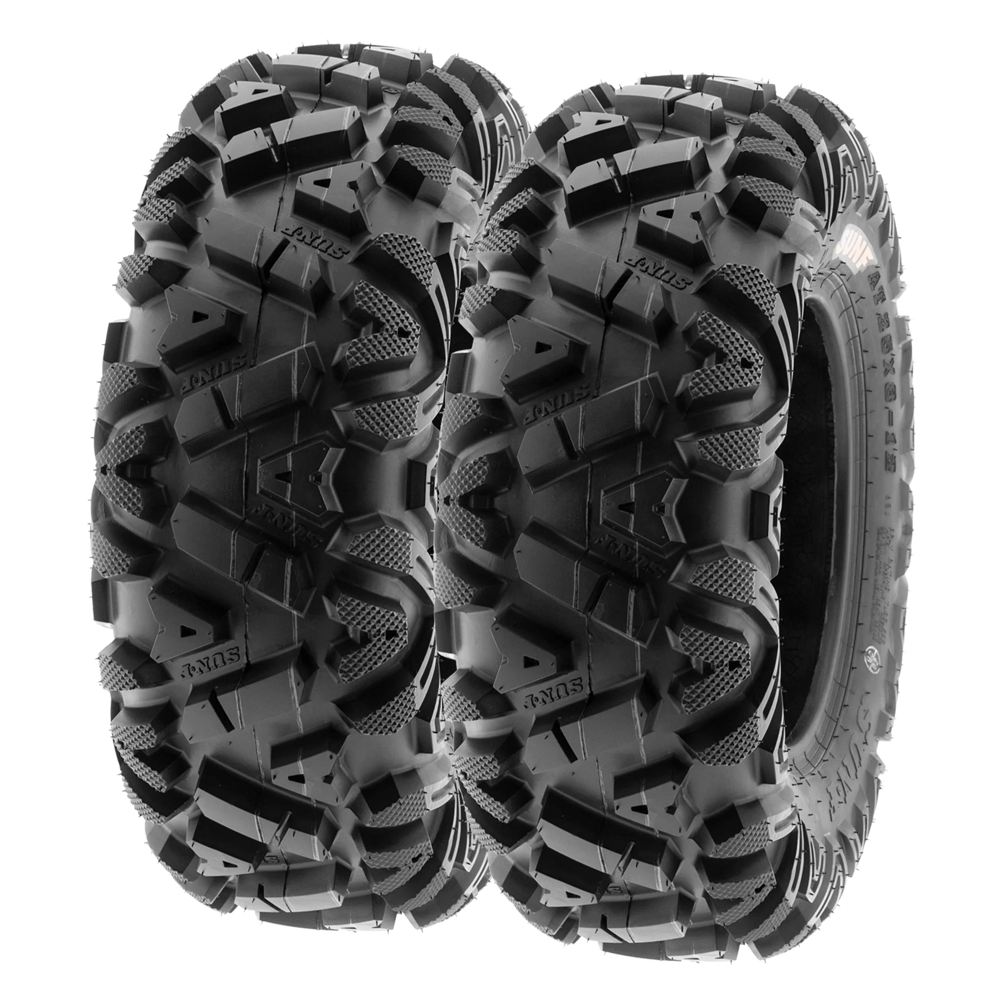 SunF All Terrain ATV UTV Tires 26x8-12 & 26x11-12 6 PR A033 (Complete Full Set of 4)