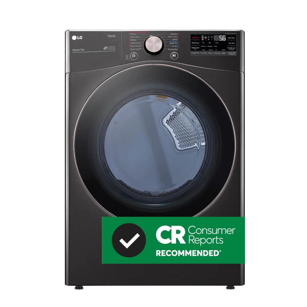 LG DLEX4000B 7.4 Cu. Ft. Ultra Large Capacity Smart wi-fi Enabled Front Load Electric Dryer with TurboSteam? and